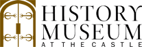 History Museum at The Castle logo with arched doorway and text.